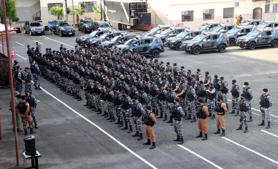 Operação do BPChoque coloca mais de 200 policiais e um helicóptero nas ruas de Curitiba e da Região Metropolitana