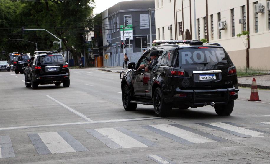 Operação do BPChoque coloca mais de 200 policiais e um helicóptero nas ruas de Curitiba e da Região Metropolitana