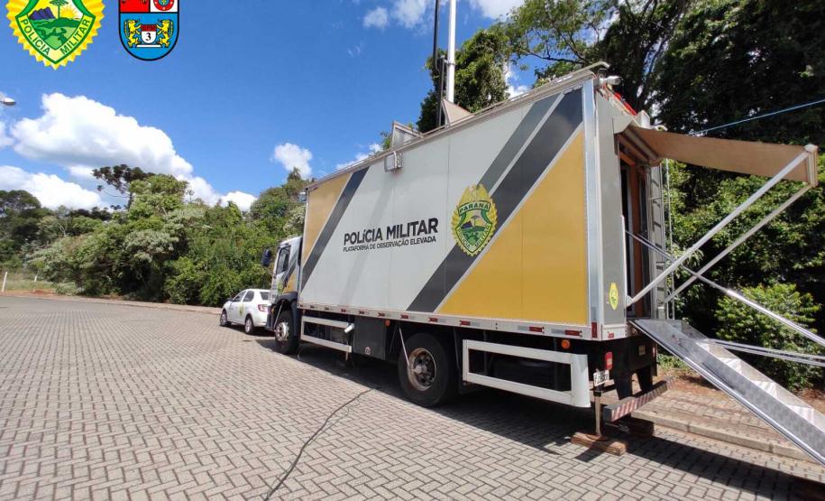 PM reforça o policiamento da 1⁰ Open Park com caminhão tecnológico em Pato Branco