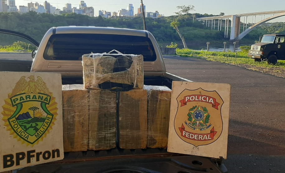 BPFRON apreende mais de 87 quilos de maconha, fuzil e carregadores no Oeste do estado