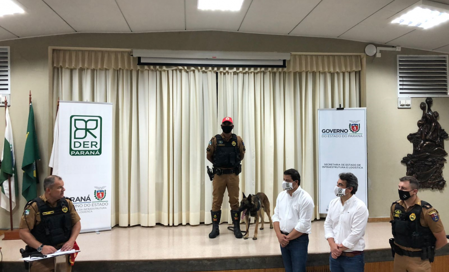 BPRv recebe cinco cães de faro e um veículo próprio para o transporte