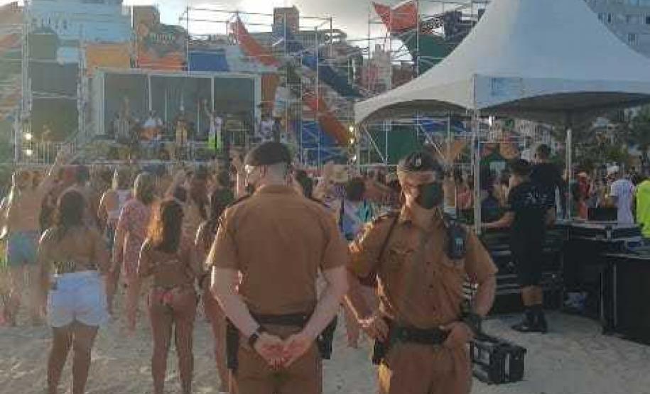 Futuros oficiais da PM fazem estágio operacional no Litoral