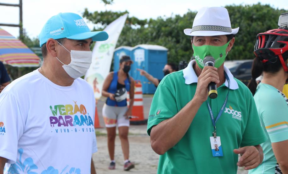 Mais de 200 ciclistas de todo Paraná participam junto com a PM de desafio de 27 quilômetros, no litoral