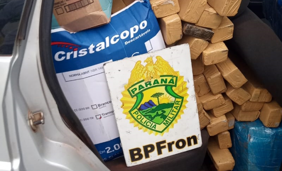 BPFron apreende mais de 700 quilos de maconha e cigarros contrabandeados durante a Operação Hórus