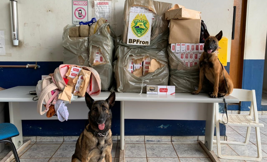 BPFron apreende mais de 700 quilos de maconha e cigarros contrabandeados durante a Operação Hórus