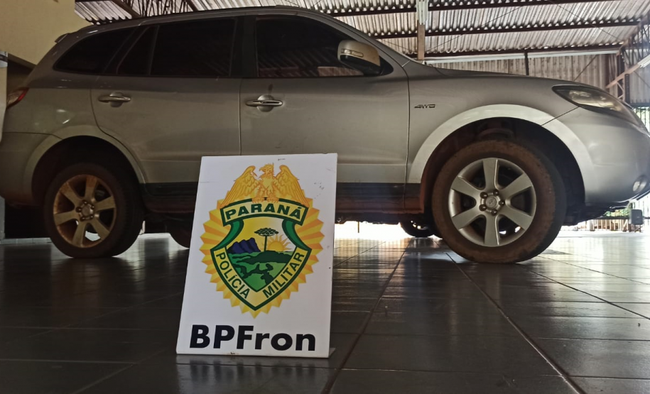 Em Guaíra (PR), BPFron recupera carro durante a Operação Hórus