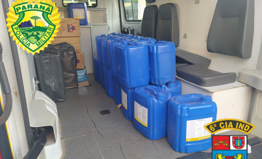 Em Jardim Alegre (PR), Polícia Militar apreende mais de 23 mil maços de cigarros contrabandeados e encaminha suspeito por contrabando