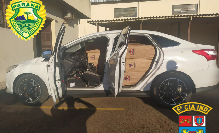 Em Jardim Alegre (PR), Polícia Militar apreende mais de 23 mil maços de cigarros contrabandeados e encaminha suspeito por contrabando