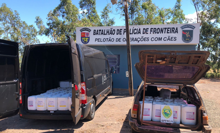 BPFRON apreende mais de 300 quilos de maconha e produtos contrabandeados no Oeste do estado