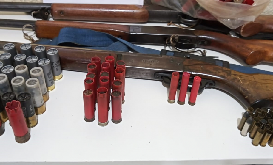 Polícia Ambiental apreende armamento e localiza desmatamento em Matelândia (PR)