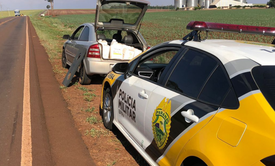 BPRv apreende carro carregado com 300 litros de herbicida no Oeste do estado