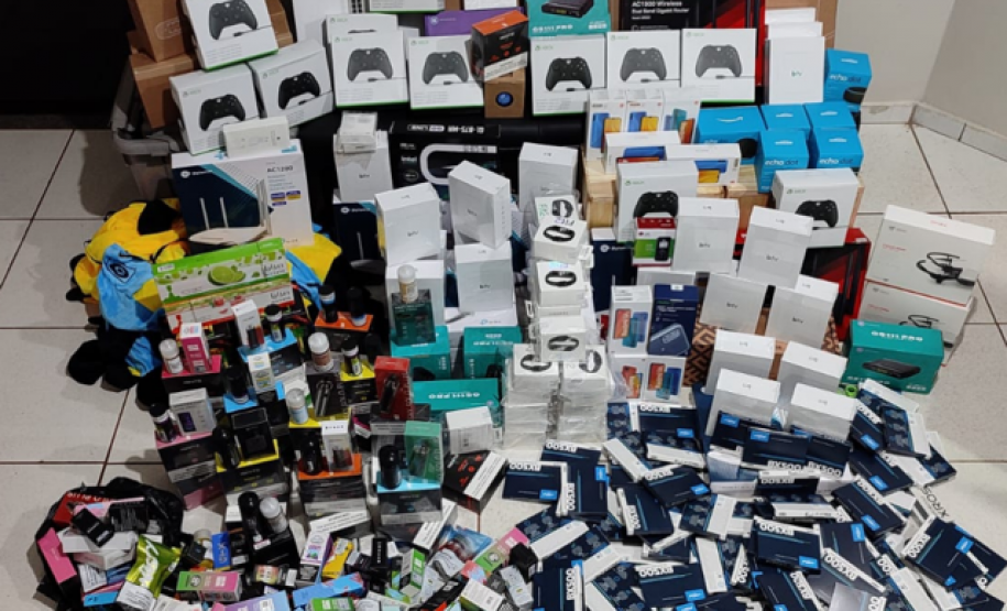 BPRv apreende diversos produtos contrabandeados no oeste do estado