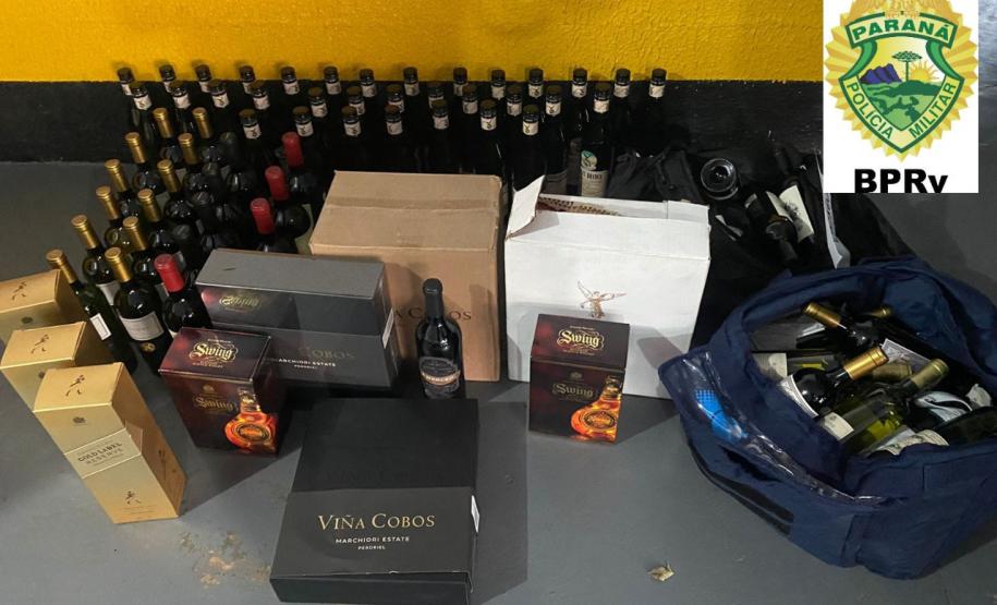 BPRv apreende 350 pedras de crack e mais de 100 garrafas de bebidas no Litoral e no Sudoeste do estado