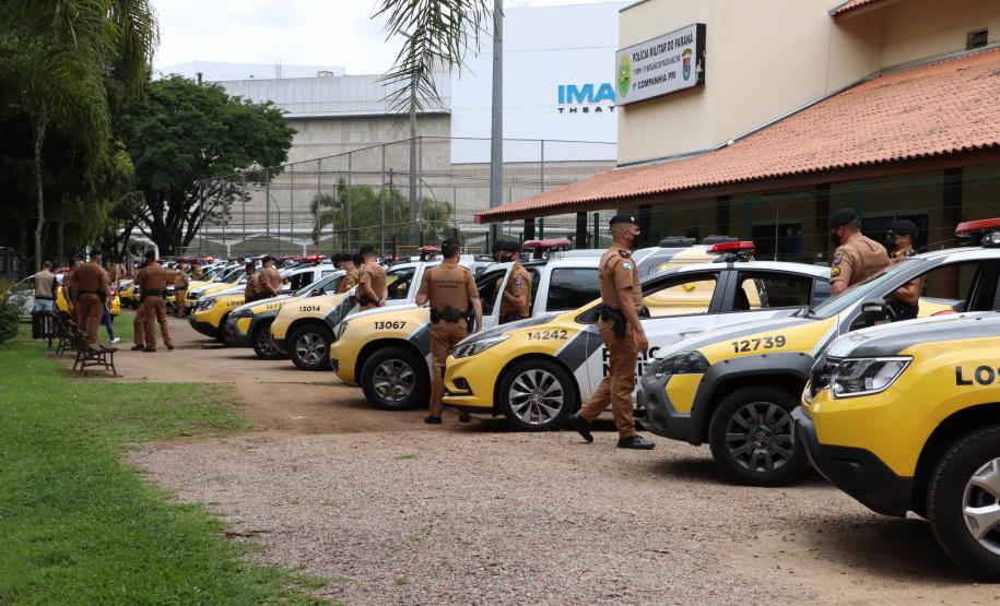 Operação da PM reforça policiamento em alguns bairros de Curitiba