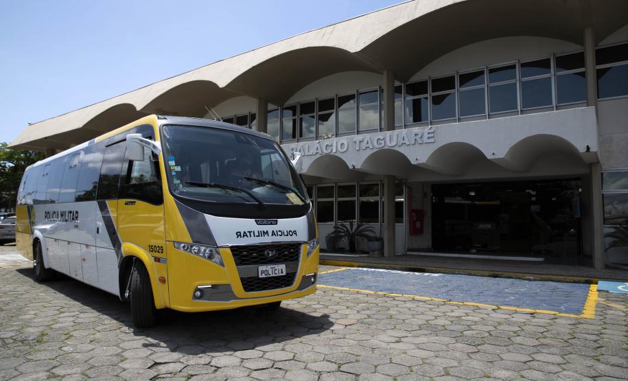Trabalho de segurança do Porto de Paranaguá pauta aula prática do Curso Superior da PMPR