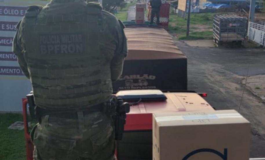 BPFRON apreende mais de 85 mil pacotes de cigarros o Noroeste do estado