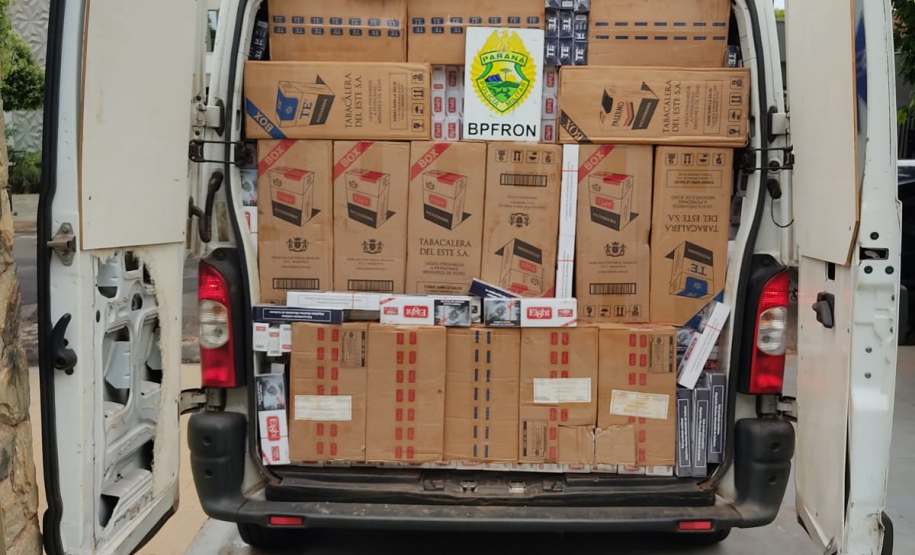 BPFRON apreende mais de 85 mil pacotes de cigarros o Noroeste do estado