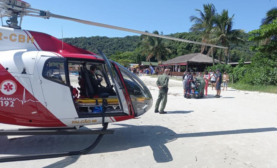 BPMOA leva vítima de AVC da Ilha do Mel a hospital de Paranaguá em sete minutos