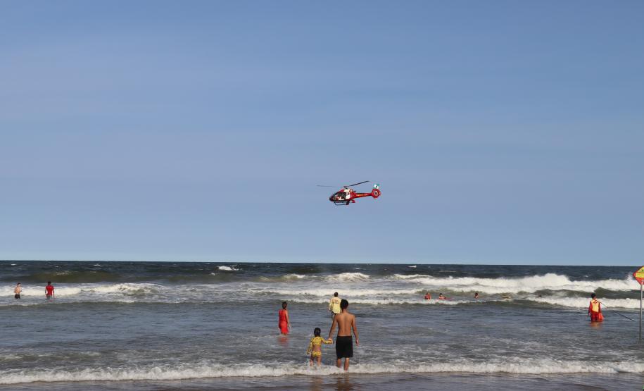 Unidade aérea da PM no Litoral garante agilidade no atendimento durante o feriadão