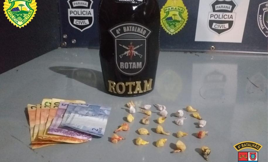 No Noroeste do estado, PM prende quatro homens e apreende simulacro e drogas