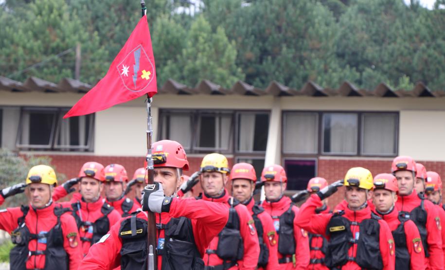 Polícia Militar do Paraná faz cerimônia em homenagem a Tiradentes, em São José dos Pinhais