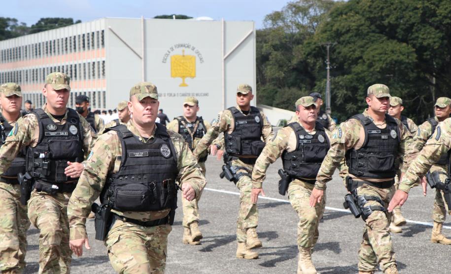 Polícia Militar do Paraná faz cerimônia em homenagem a Tiradentes, em São José dos Pinhais