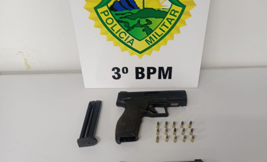 No Sudoeste do Paraná, Polícia Militar apreende duas armas de fogo e encaminha suspeito de furto, em ocorrências separadas