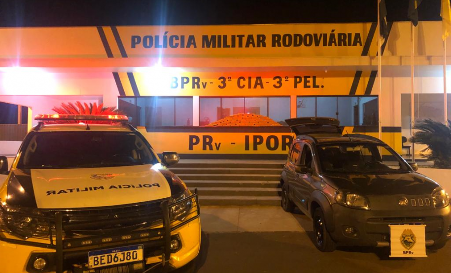 BPRv apreende mais de 77 quilos de maconha em Iporã, no Noroeste do estado