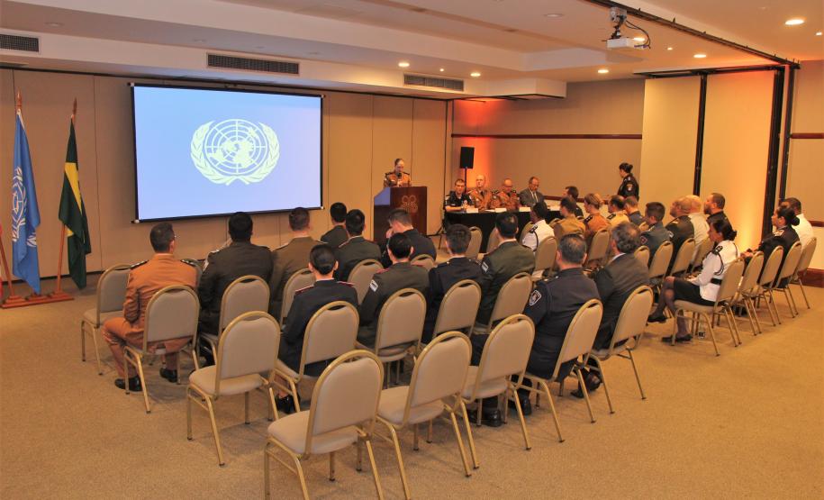 Polícia Militar do Paraná é escolhida pela ONU para sediar curso de capacitação de policiais para atuarem em missões de paz.