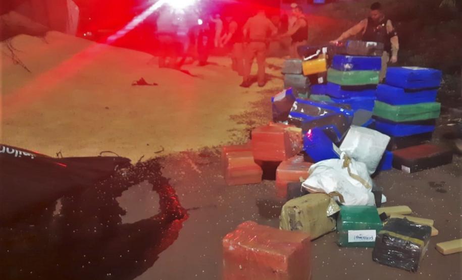 3,26 toneladas de drogas são apreendidas pela PMPR em Cascavel.