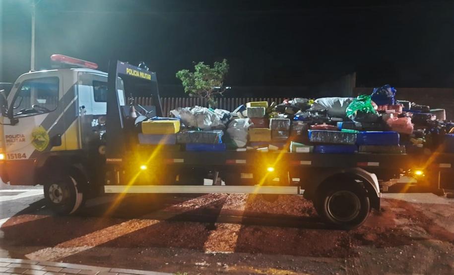 3,26 toneladas de drogas são apreendidas pela PMPR em Cascavel.