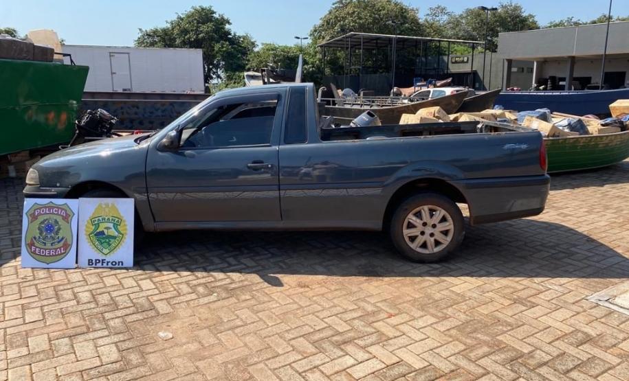 Ação conjunta na região de fronteira resulta na apreensão de 1,2 mil caixas de cigarros e num prejuízo de R$ 3 milhões ao crime.