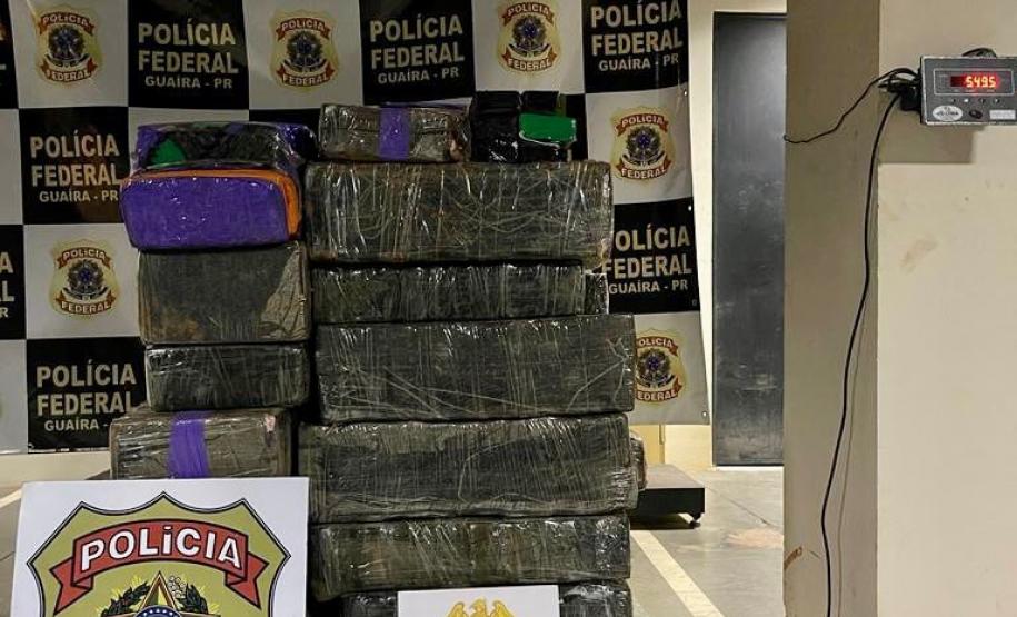 BPFRON apreende mais de meia tonelada de maconha em Guaíra, nesta quinta-feira (26).