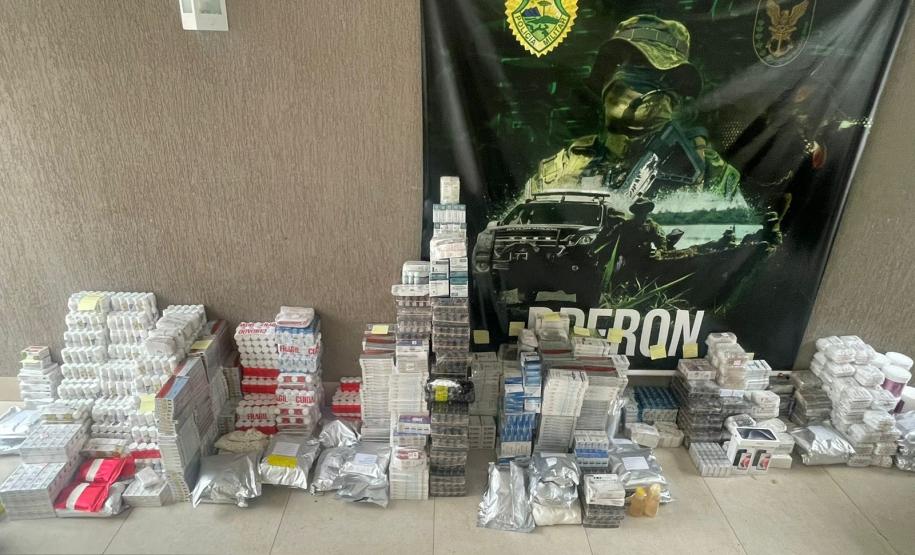 BPFRON apreende 11.615 unidades de anabolizantes avaliada em R$ 3 milhões.