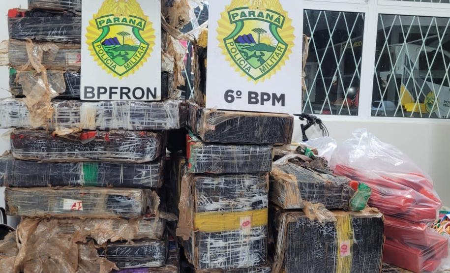 Apreensão realizada pela PMPR em Santa Tereza do Oeste.