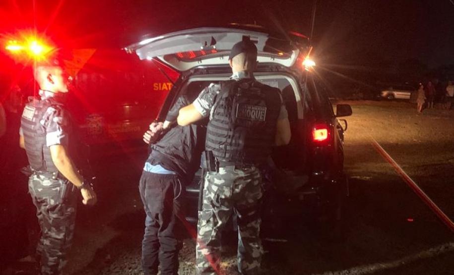Ação rápida da PM resulta na prisão de 4 homens após tentativa de roubo em Foz do Iguaçu