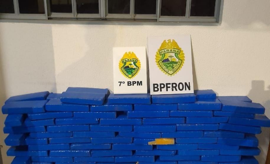 Apreensões da PMPR resultam na apreensão de 366 quilos de drogas