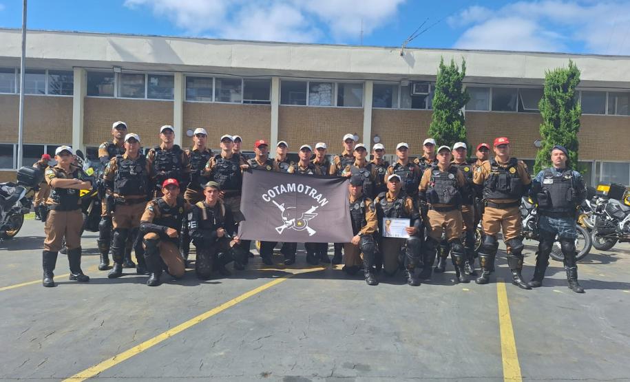 FORMATURA DO CURSO DE MOTOCICLISTAS DO BPTRAN