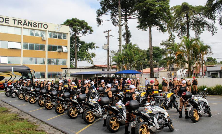 FORMATURA DO CURSO DE MOTOCICLISTAS DO BPTRAN