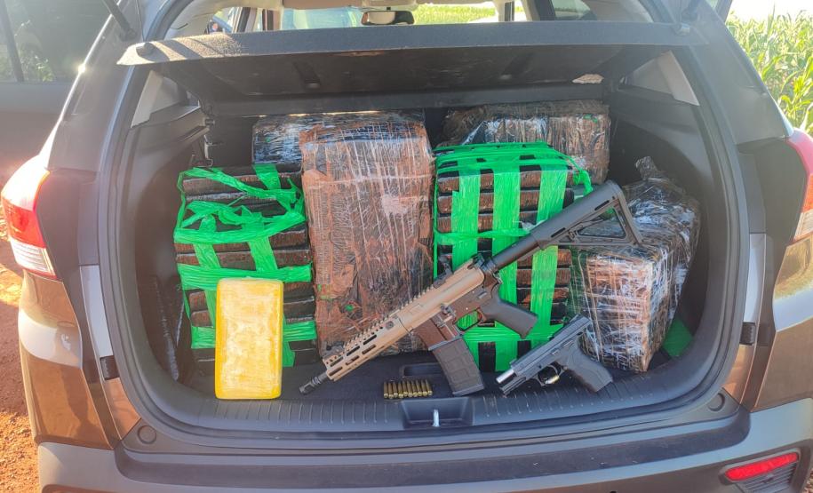 Drogas e Armas foram apreendidas