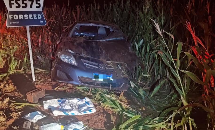 carregamento de 26,90 kg de defensivos agrícolas