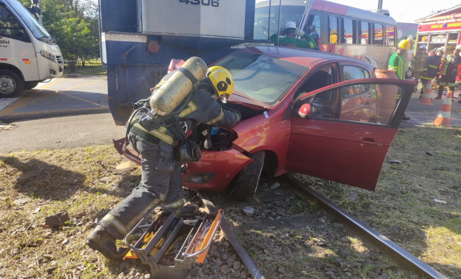 Simulação de Sinistro em Linha Férrea