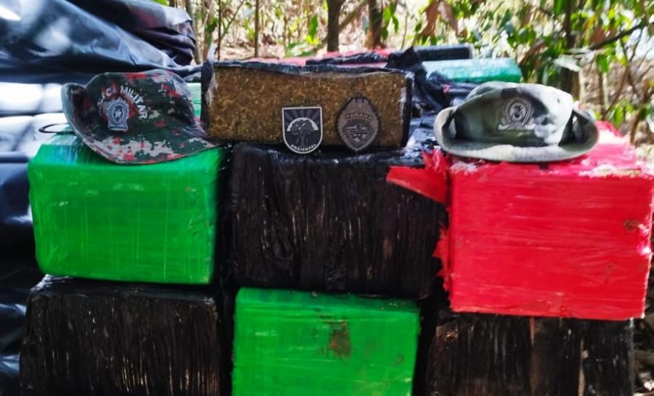 A ação, que faz parte da Operação Protetor das Divisas e Fronteiras, resultou na interceptação de 933,85 quilos de maconha