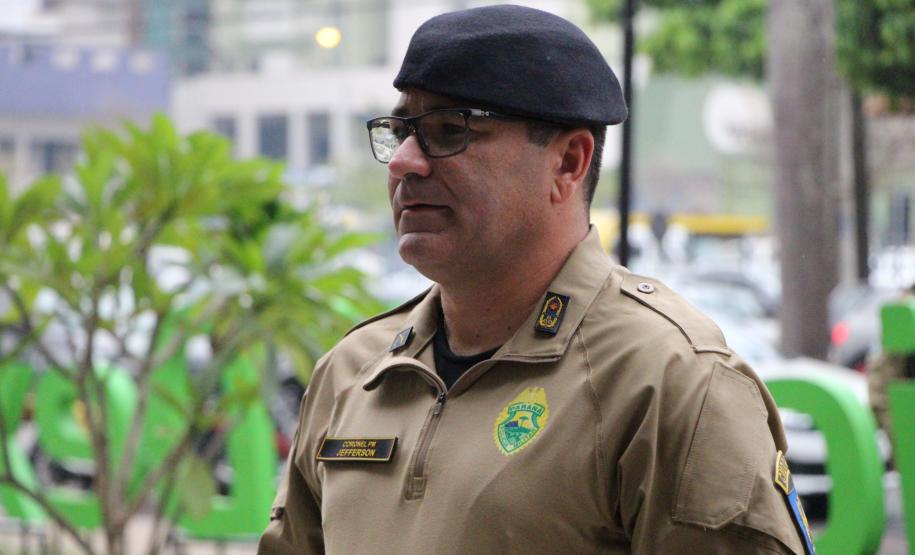 O Coronel André Cristiano Dorecki, que estava à frente do 3º CRPM, transmitiu oficialmente o comando ao Tenente-Coronel Carlos Alberto Rocha