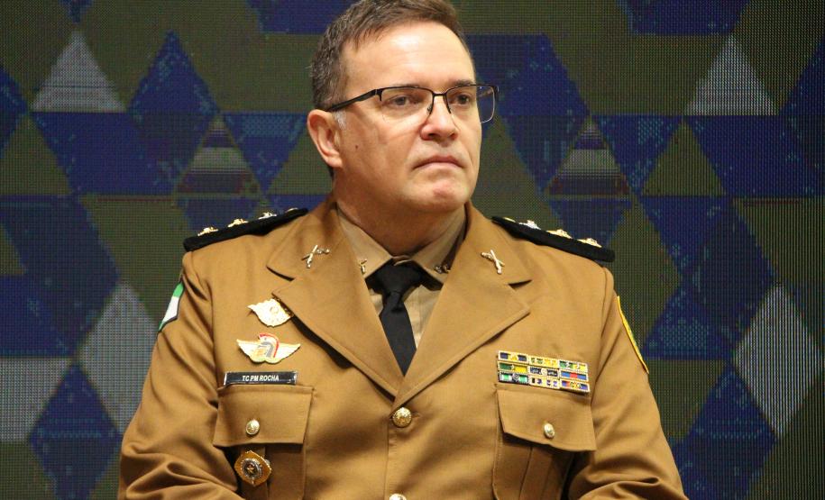 O Coronel André Cristiano Dorecki, que estava à frente do 3º CRPM, transmitiu oficialmente o comando ao Tenente-Coronel Carlos Alberto Rocha