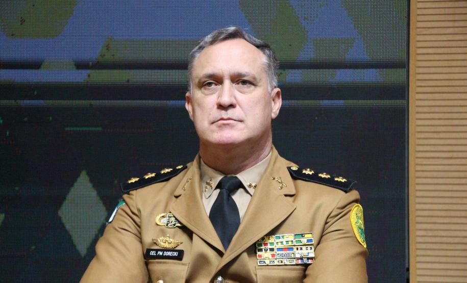 O Coronel André Cristiano Dorecki, que estava à frente do 3º CRPM, transmitiu oficialmente o comando ao Tenente-Coronel Carlos Alberto Rocha