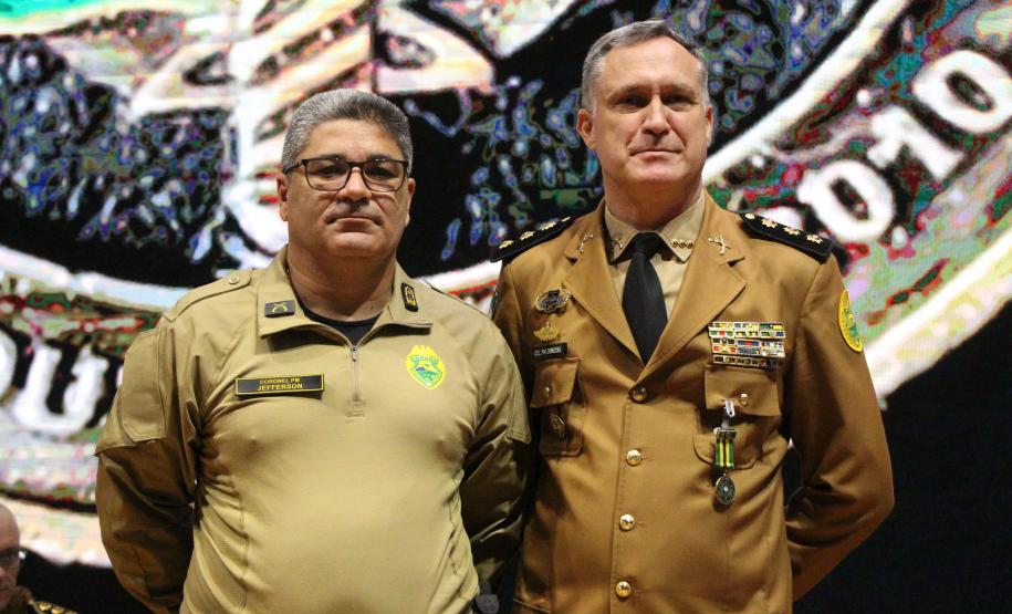 O Coronel André Cristiano Dorecki, que estava à frente do 3º CRPM, transmitiu oficialmente o comando ao Tenente-Coronel Carlos Alberto Rocha