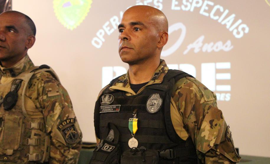 Durante o evento ocorreram homenagens, entrega de certificados e medalhas a policiais que se destacaram ao longo dos anos