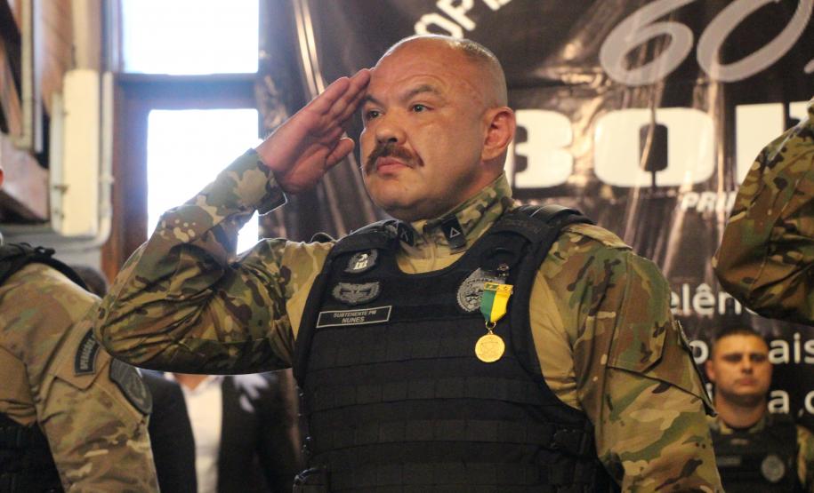 Durante o evento ocorreram homenagens, entrega de certificados e medalhas a policiais que se destacaram ao longo dos anos