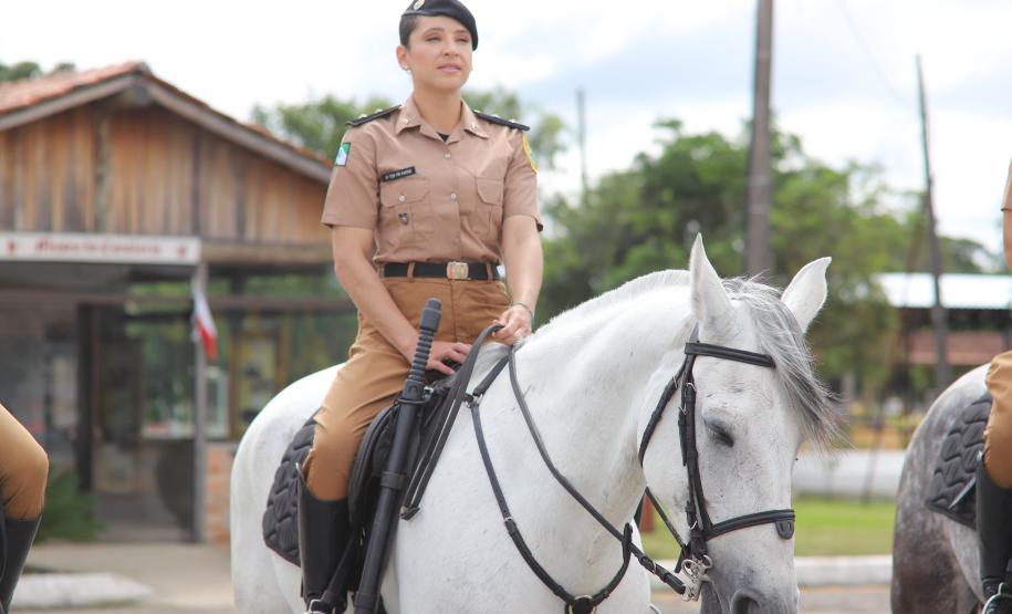 solenidade que marcou a conclusão do Curso de Policiamento Montado (CPMon)
